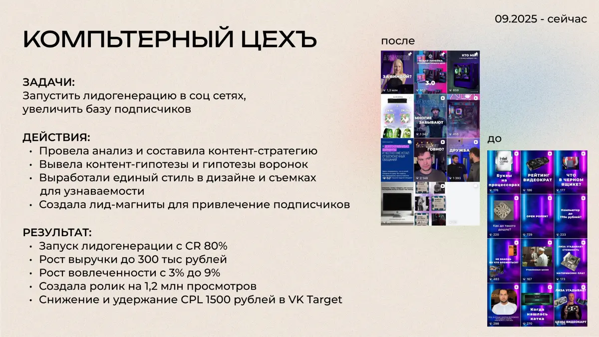 Как выглядит продающее портфолио? | Сетка — социальная сеть от hh.ru