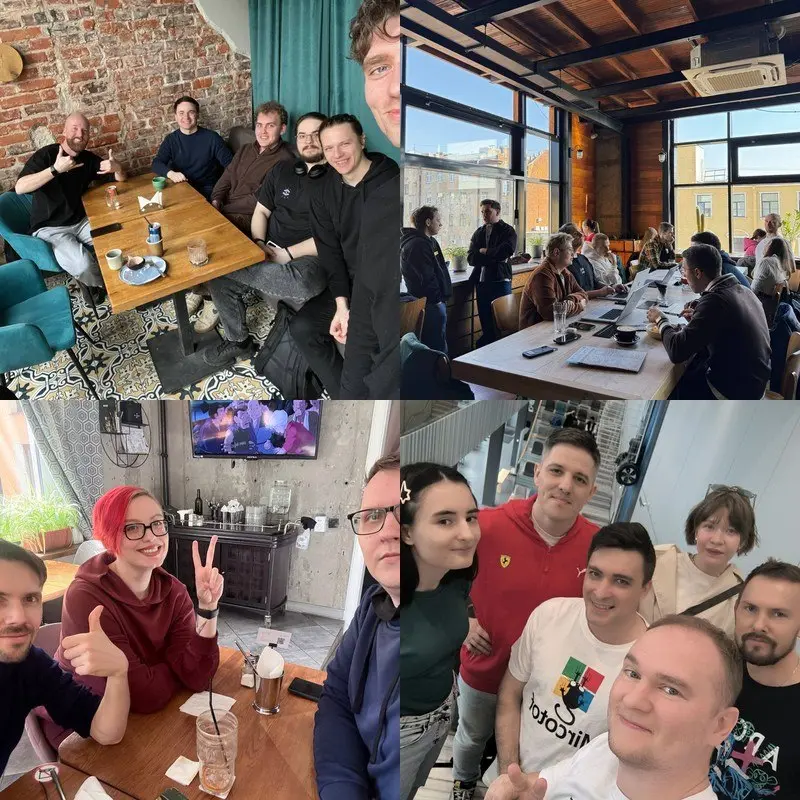 Собрали для вас фотографии встреч с прошедших выходных!
ANDROID:
🔶 САНКТ-ПЕТЕРБУРГ
IOS:
🔶 САНКТ-ПЕТЕРБУРГ
IT:
🔶 ГОМЕЛЬ
🔶 МОСКВА
MOBILE:
🔶 БЕЛГРАД
🔶 НИЖНИЙ НОВГОРОД
QA:
🔶 САНКТ-ПЕТЕРБУРГ
Полезности:
🟢 ... | Сетка — социальная сеть от hh.ru