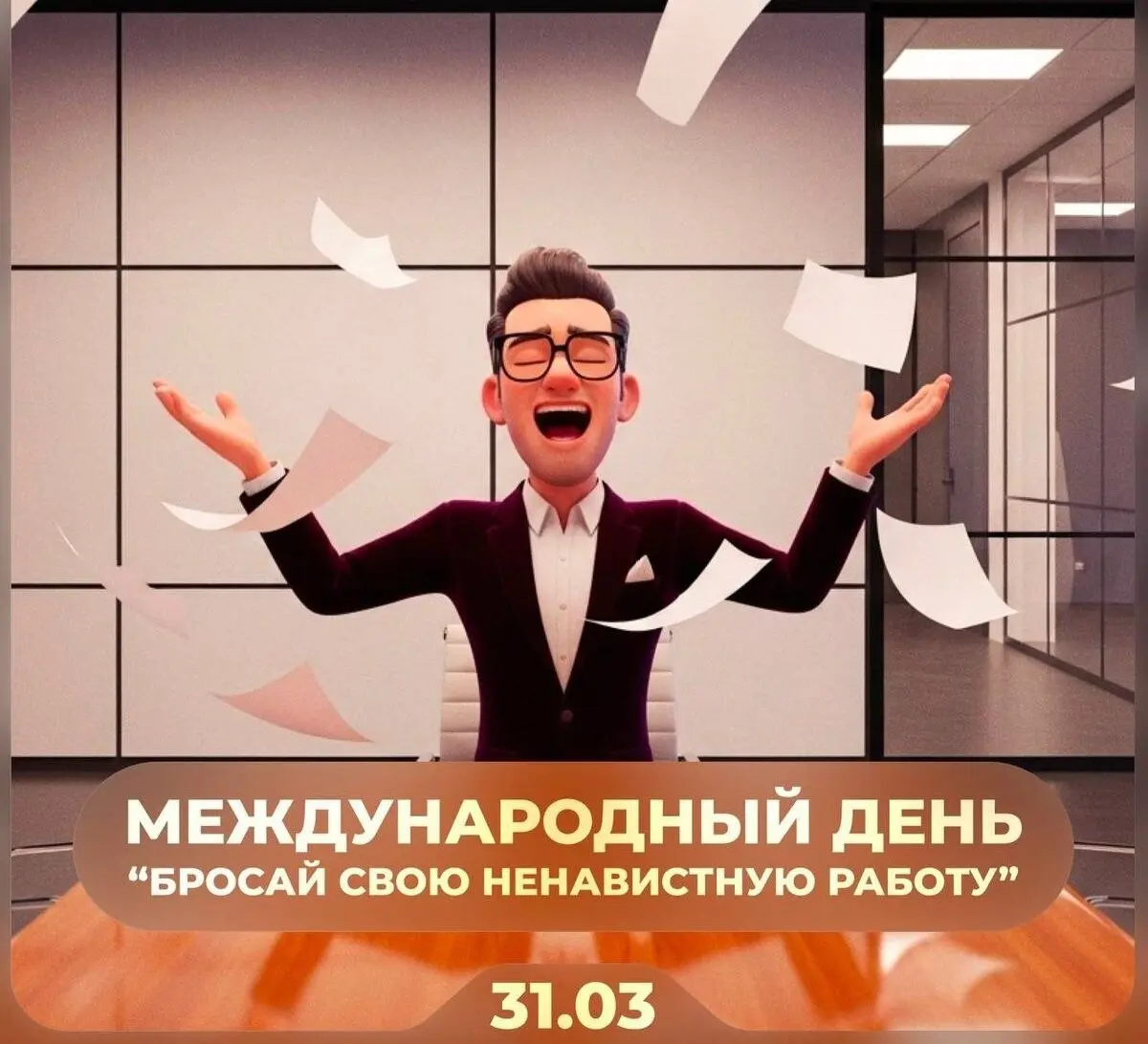 Сегодня, оказывается, отмечается День под названием "Бросай свою ненавистную работу!"
🗯Чего только ни придумают, да?
Знаете, я считаю так:
Надо любить, что ты делаешь, либо не делать это вовсе | Сетка — социальная сеть от hh.ru