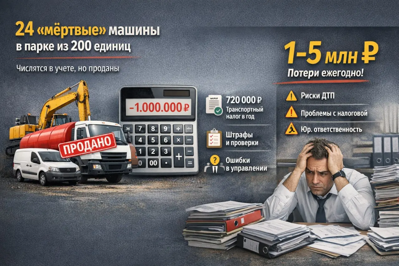 24 машины, которых уже нет.
Но они “есть” в парке из 200 единиц | Сетка — социальная сеть от hh.ru