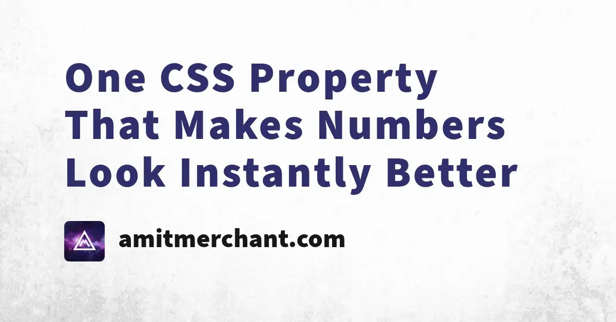 Одно CSS-свойство, которое мгновенно улучшает вид цифр
font-variant-numeric: tabular-nums делает все цифры одинаковой ширины, убирая прыжки и перекосы в таймерах, счетчиках и дашбордах | Сетка — социальная сеть от hh.ru