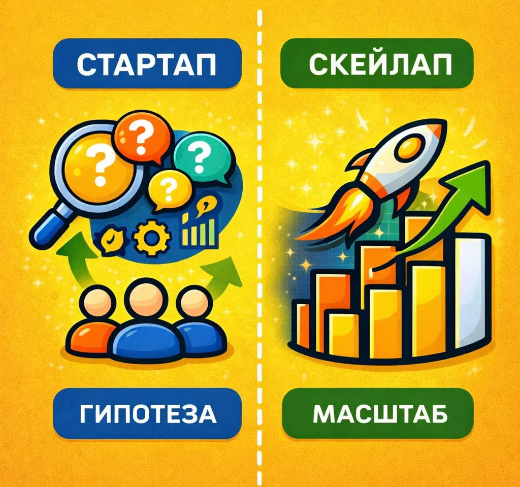 Стартап vs Скейлап | Сетка — социальная сеть от hh.ru