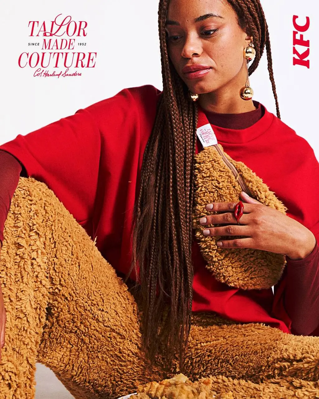 Капсулу одежды с эффектом фирменной панировки для курочки дропнул бразильский KFC. Это коллаба с брендом LolaTBWA и попытка соединить фастфуд и моду | Сетка — социальная сеть от hh.ru