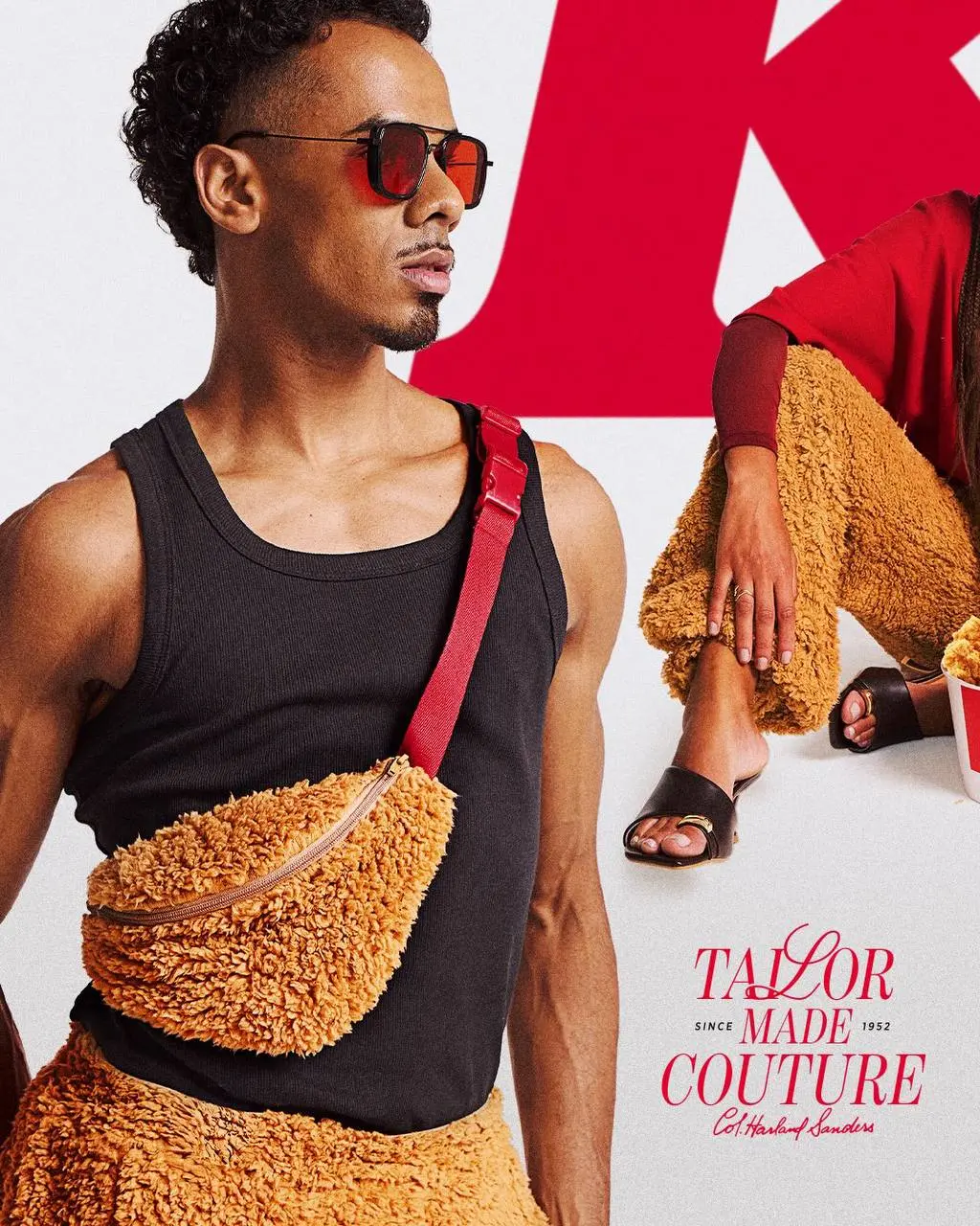 Капсулу одежды с эффектом фирменной панировки для курочки дропнул бразильский KFC. Это коллаба с брендом LolaTBWA и попытка соединить фастфуд и моду | Сетка — социальная сеть от hh.ru