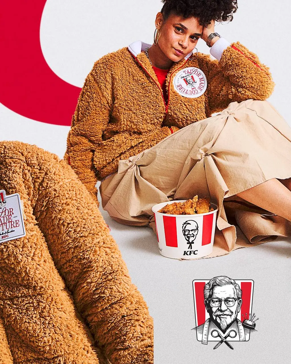Капсулу одежды с эффектом фирменной панировки для курочки дропнул бразильский KFC. Это коллаба с брендом LolaTBWA и попытка соединить фастфуд и моду | Сетка — социальная сеть от hh.ru