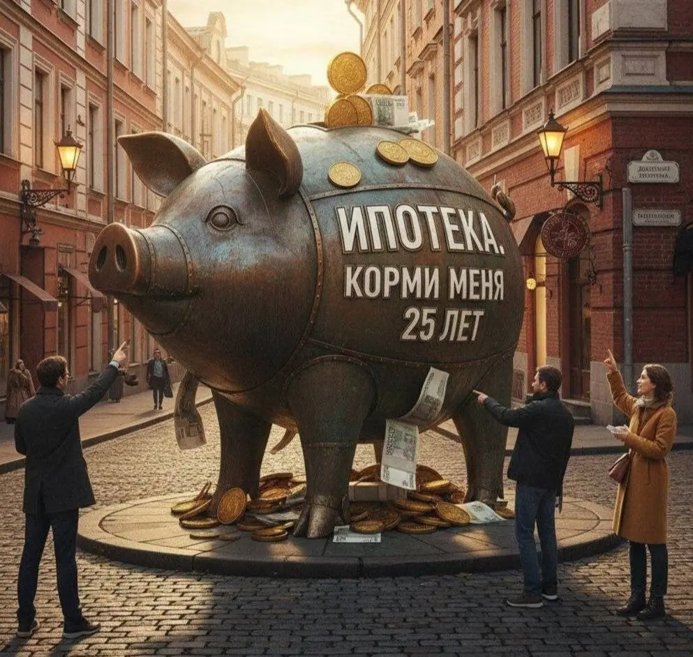 ✨ В центре Москвы предложили установить памятник ипотеке - свинью-копилку
На одной из центральных улиц Москвы хотят установить памятник в виде свиньи-копилки «Ипотека. Корми меня 25 лет» | Сетка — социальная сеть от hh.ru