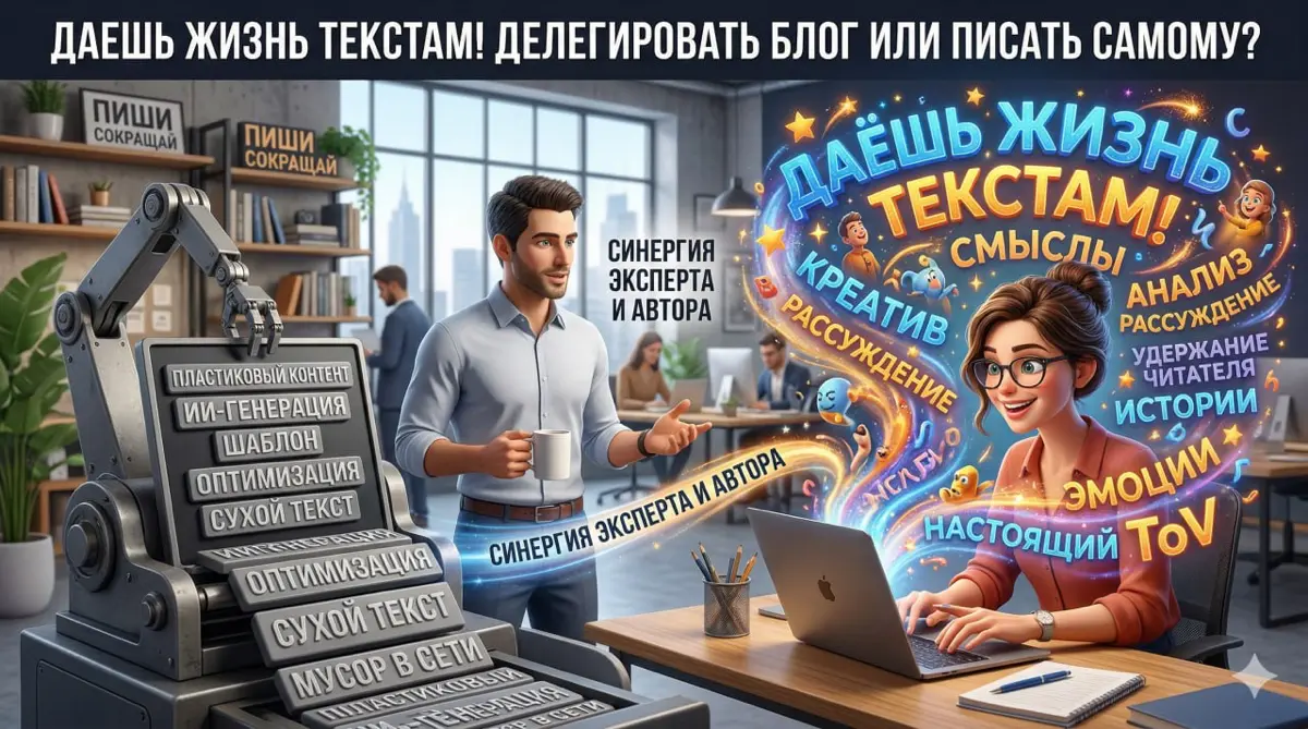 Даешь жизнь текстам! Делегировать блог или писать самому? | Сетка — социальная сеть от hh.ru