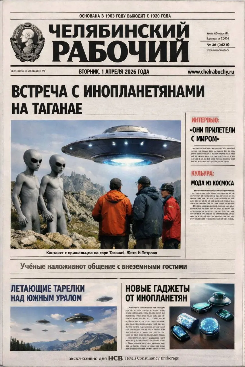 Экстренный выпуск туристических новостей
✈️Редакция HCB работала без сна, проверяла источники, связывалась с очевидцами, чтобы подготовить для вас специальный первоапрельский выпуск | Сетка — социальная сеть от hh.ru