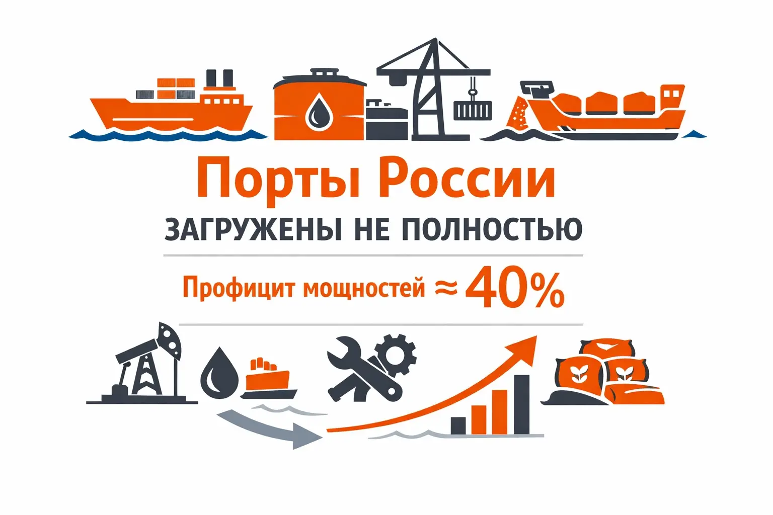 ⚓️ Порты РФ загружены не полностью | Сетка — социальная сеть от hh.ru