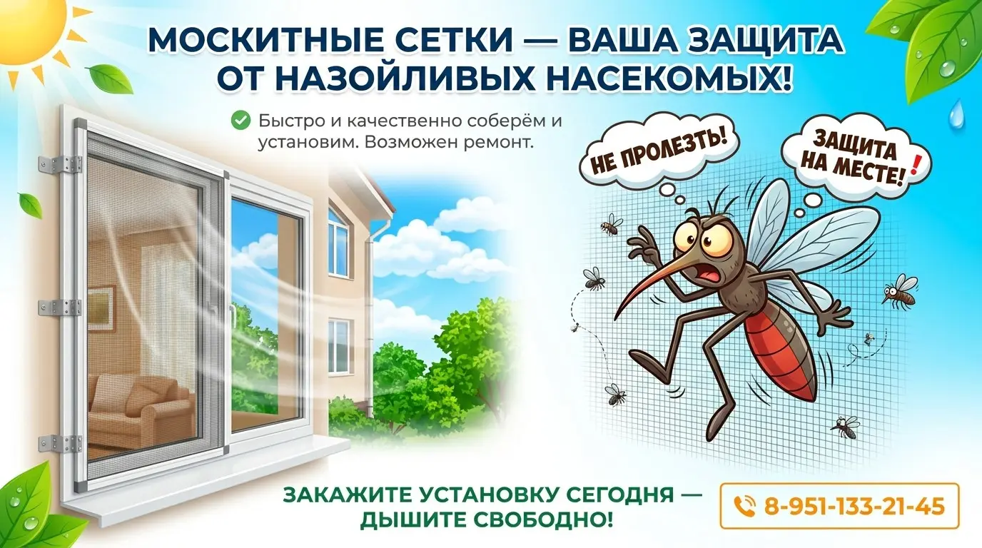 Москитные сетки в Губкине: изготовление, ремонт, установка | Сетка — социальная сеть от hh.ru