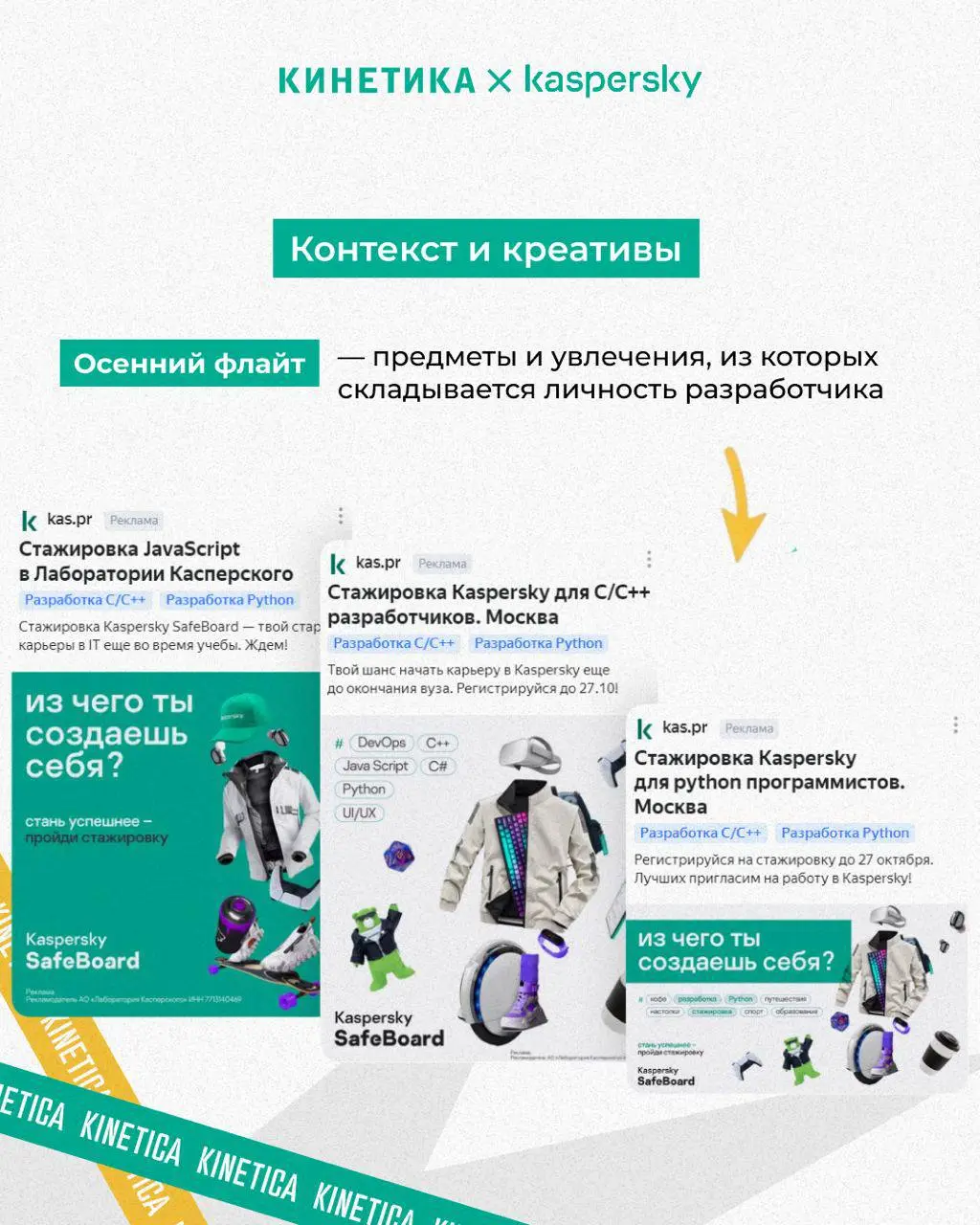 🤖 Как мы помогли «Лаборатории Касперского» найти молодые IT-таланты: история про котиков, родителей и +800% откликов
Мы работаем с «Лабораторией Касперского» уже более трех лет | Сетка — социальная сеть от hh.ru