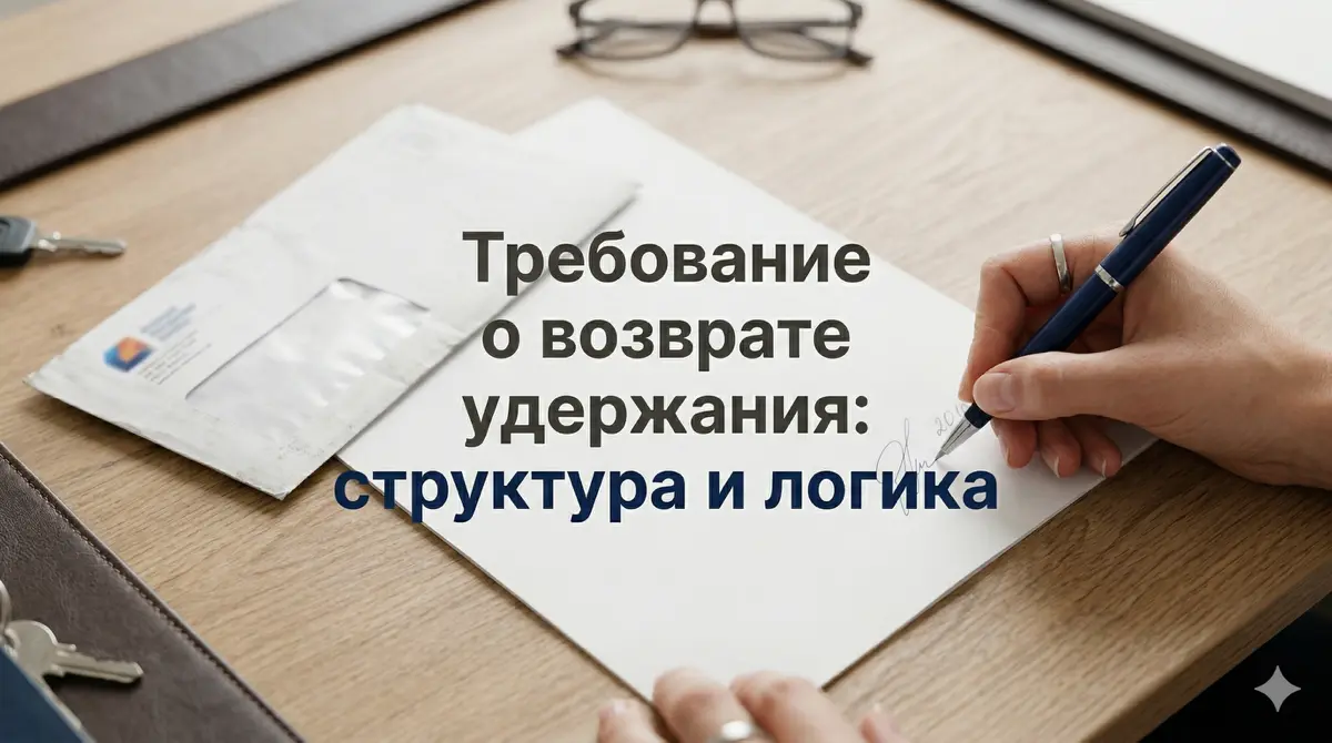 Требование о возврате гарантийного удержания | Сетка — социальная сеть от hh.ru