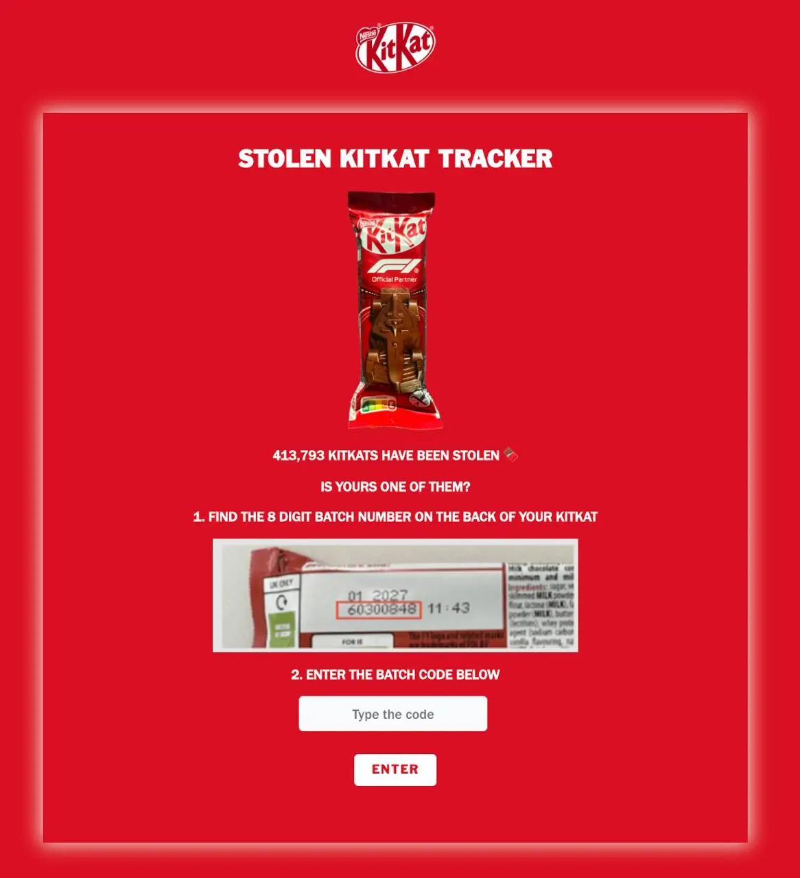 Вы точно слышали новость, что неизвестные похитили 413 793 батончиков KitKat весом 12 тонн? Так вот, бренд обалденно обыграл эту историю. Они создали трекер для украденных батончиков | Сетка — социальная сеть от hh.ru
