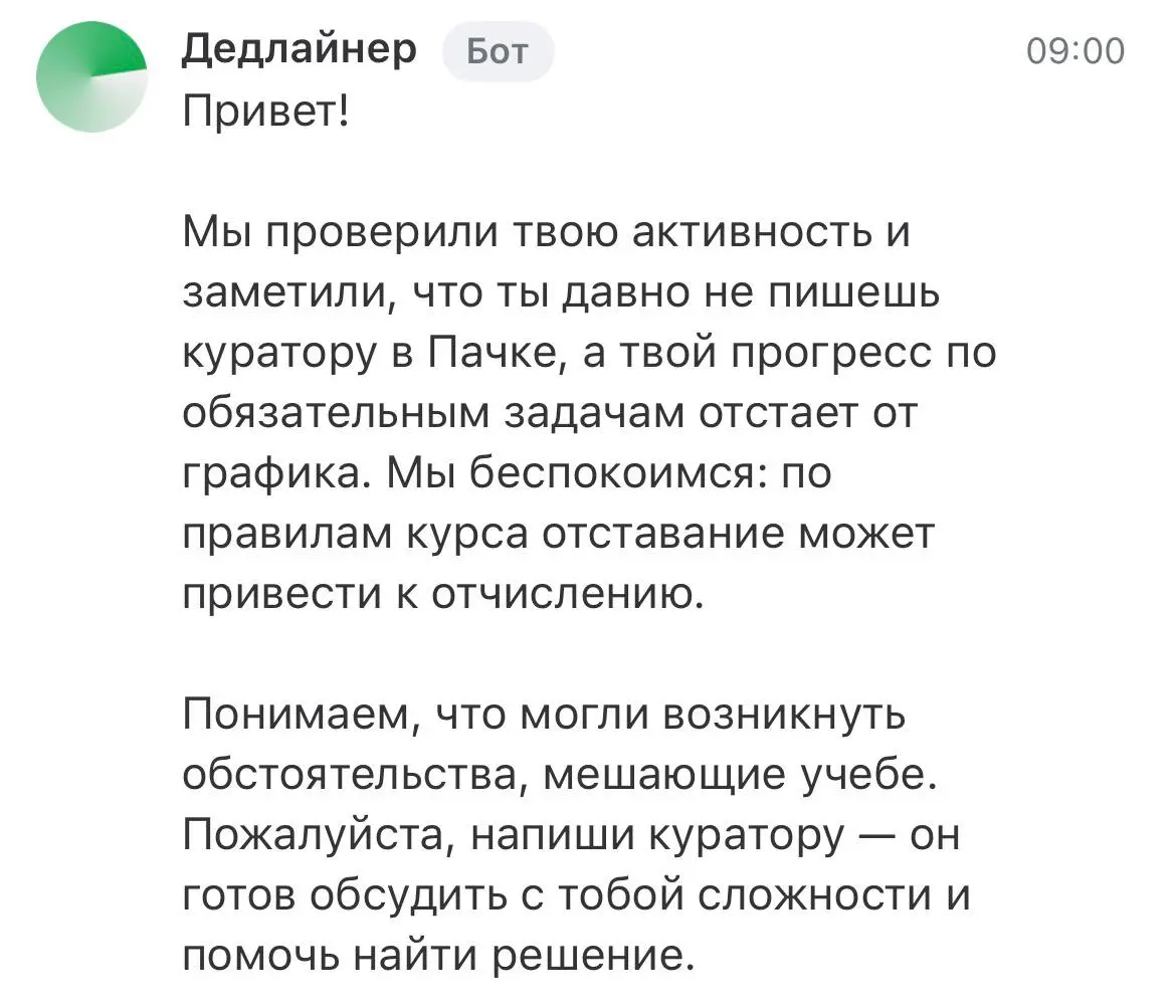 Сейчас учусь в Яндекс Практикуме на курсе «Интернет-маркетолог». Отстаю от программы примерно на ~2 недели | Сетка — социальная сеть от hh.ru