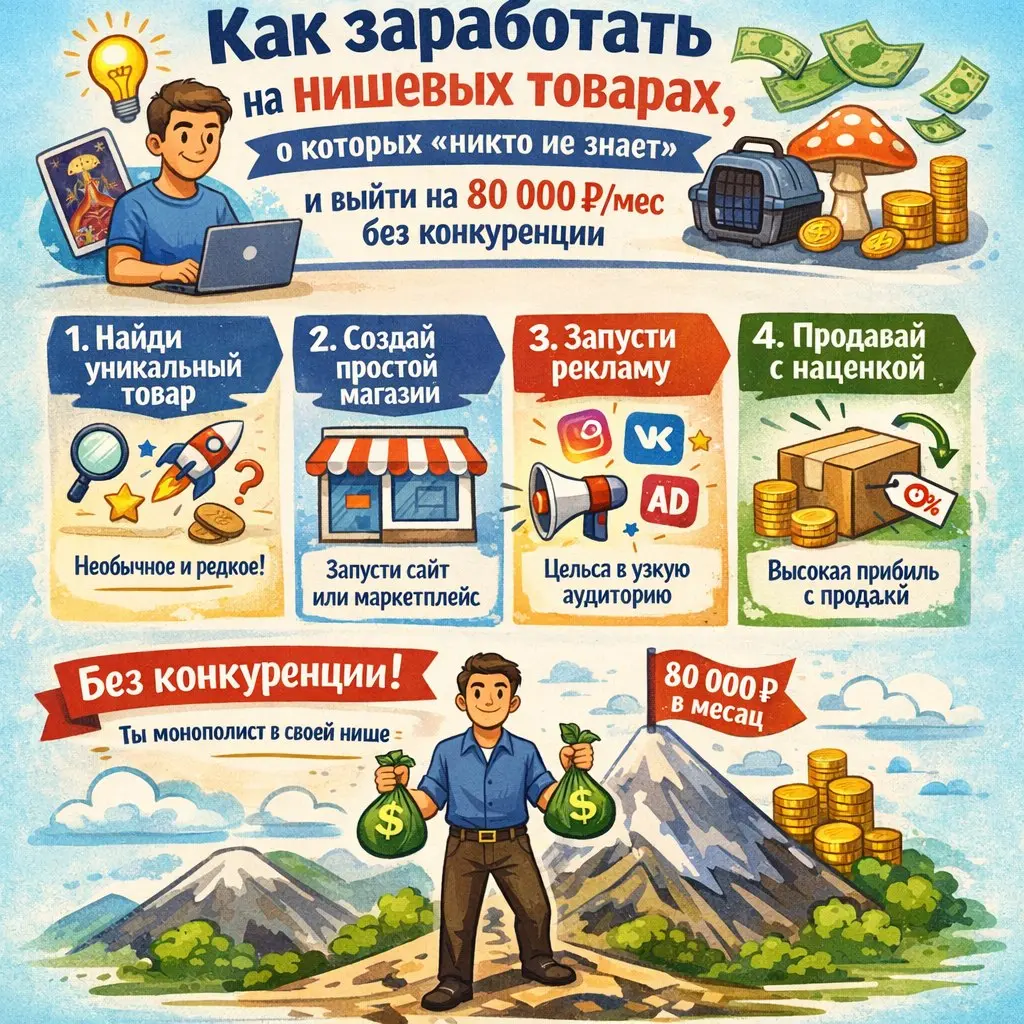 Как заработать на нишевых товарах | Сетка — социальная сеть от hh.ru