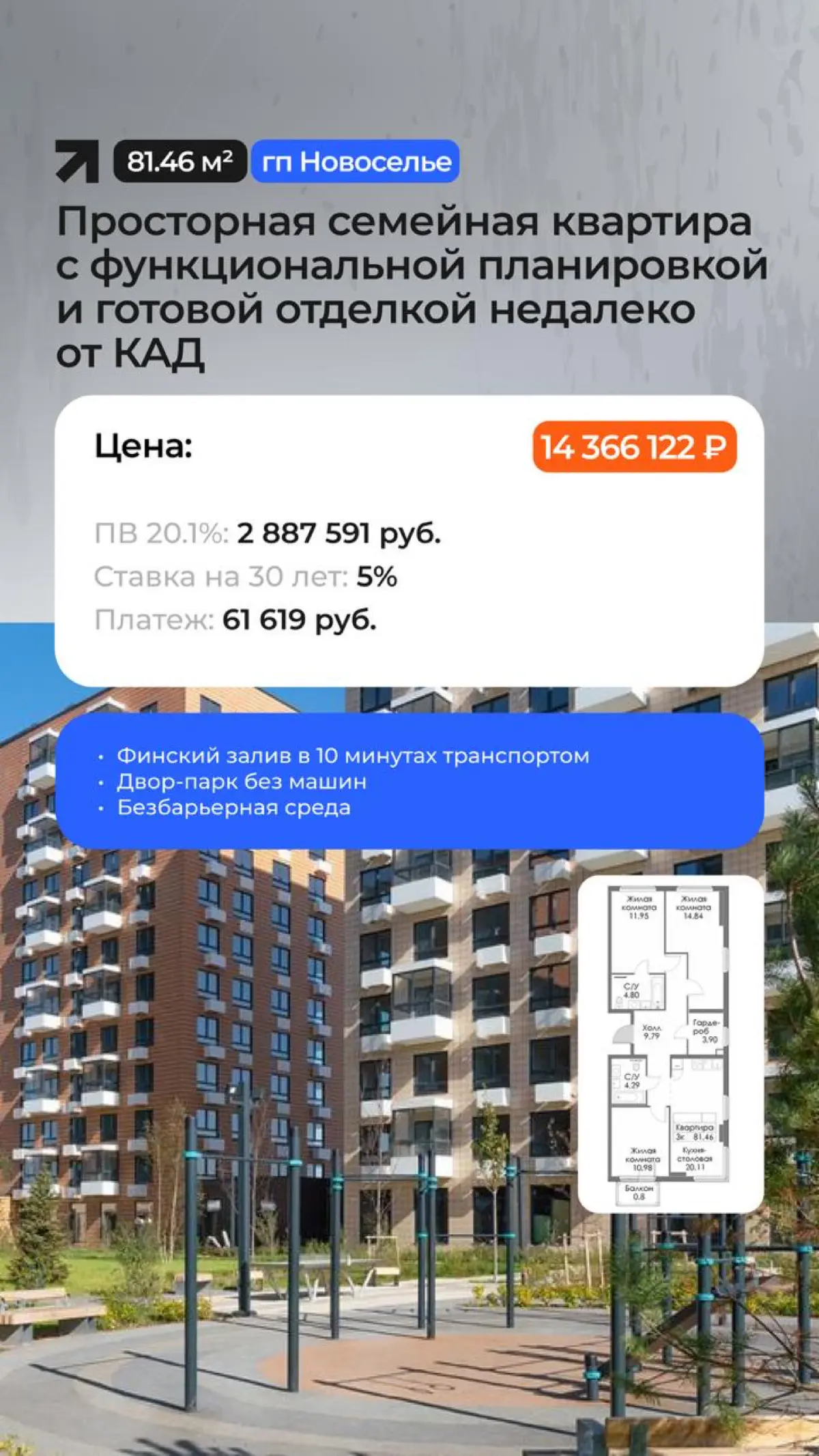 Петербур
Подборка квартир с самыми выгодными ставками
Пишите https://t.me/RUSINVESTREALTY | Сетка — социальная сеть от hh.ru
