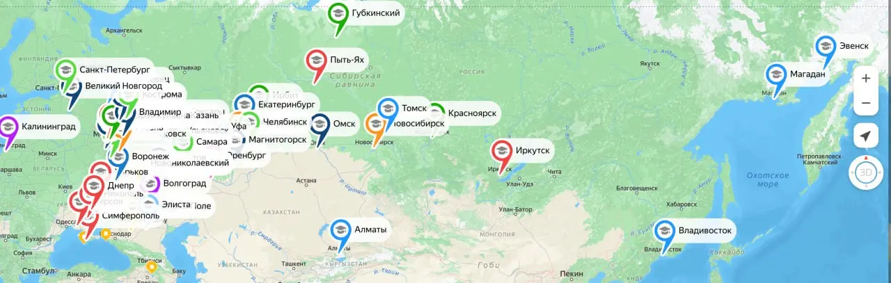 География наших студентов впечатляет! Окленд в Новой Зеландии просто не поместился на снимок экрана :)
Друзья, расскажите, вы из каких городов?
Как погодка у вас? Весна уже пришла? Или, может, уже даж... | Сетка — социальная сеть от hh.ru
