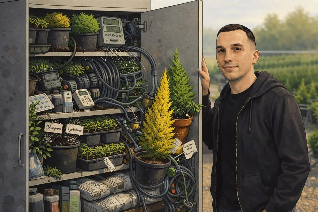Продукт #1 из 50 - питомник хвойных растений "Выросло" 🌲
Какой питомник, ты же тут собрался про цифровые продукты рассказывать?
Да все так, но после 12+ лет в IT захотелось "оффлайна", всегда хотелось | Сетка — социальная сеть от hh.ru