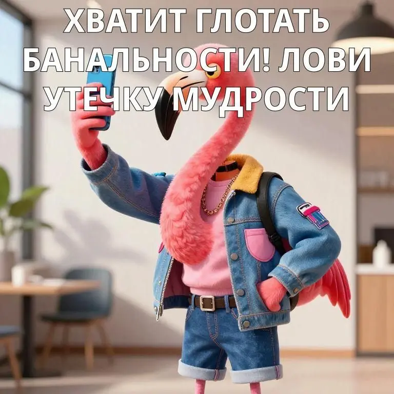 Хватит глотать банальности! Лови утечку мудрости, которая изменит твоё мышление:
Как читать великих и не уснуть?


Отбрасывай заученные клише - ищи живую мысль, которая цепляет


Помни: цитата - не пр... | Сетка — социальная сеть от hh.ru