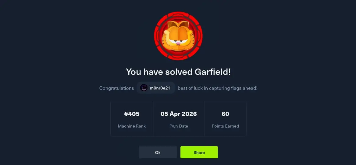HackTheBox Season 10 - Garfield
Это было интересно | Сетка — социальная сеть от hh.ru