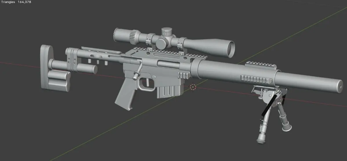 Вроде все под чистил, что можно. Из 242 к трисов осталось 164 к. Если убрать пружины на сошках то остаётся 65,726. Постарался максимально все по убирать так как какие-то близкие ракурсы не планируются | Сетка — социальная сеть от hh.ru