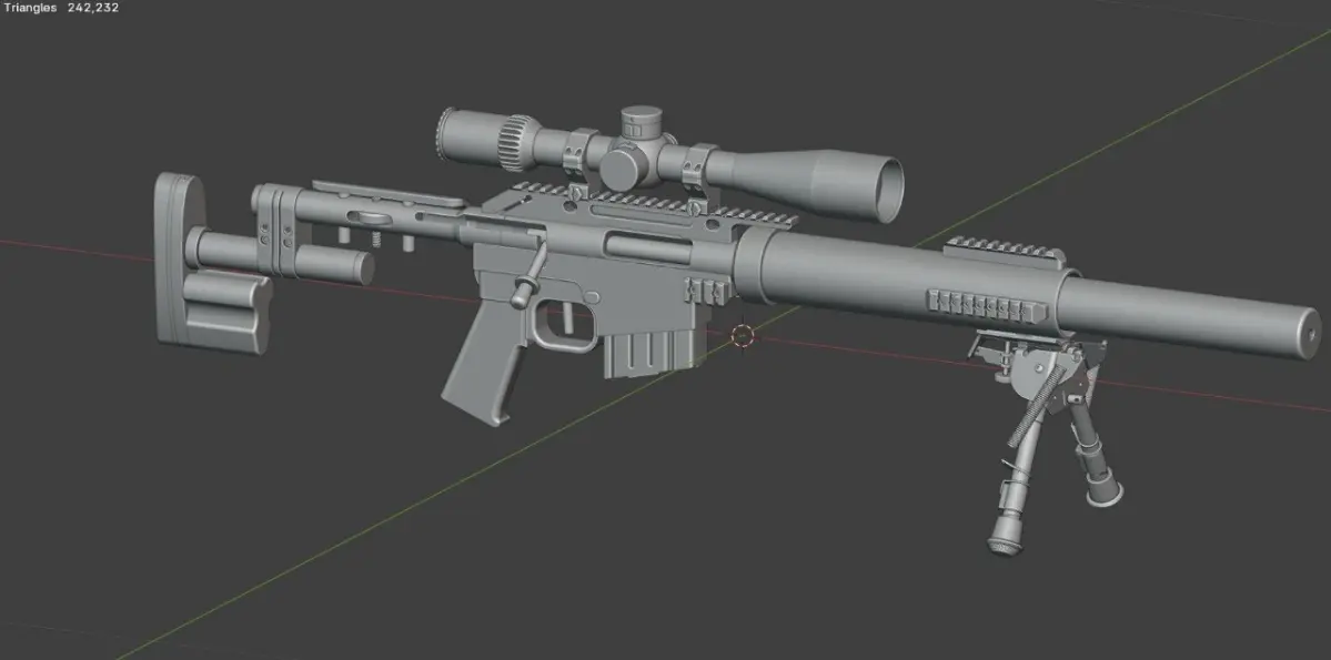 Вроде все под чистил, что можно. Из 242 к трисов осталось 164 к. Если убрать пружины на сошках то остаётся 65,726. Постарался максимально все по убирать так как какие-то близкие ракурсы не планируются | Сетка — социальная сеть от hh.ru