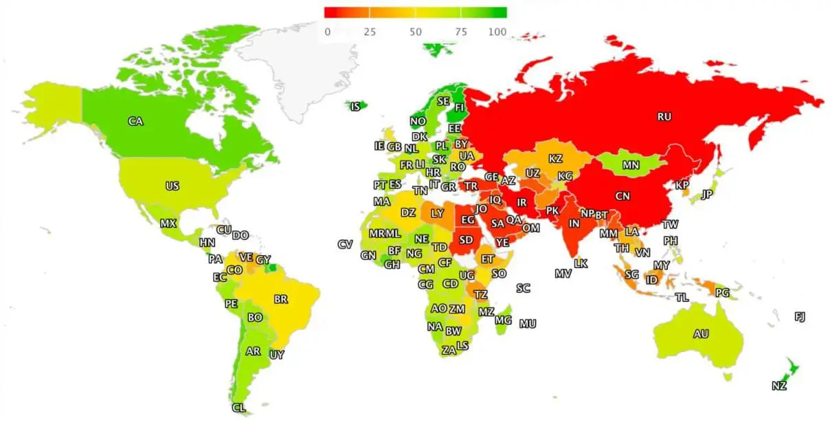Россия заняла предпоследнее место по уровню доступности интернета в мире, обогнав Северную Корею. Мы получили 4 балла из 100, а КНДР — 0, там интернет доступен только людям, близким к власти | Сетка — социальная сеть от hh.ru