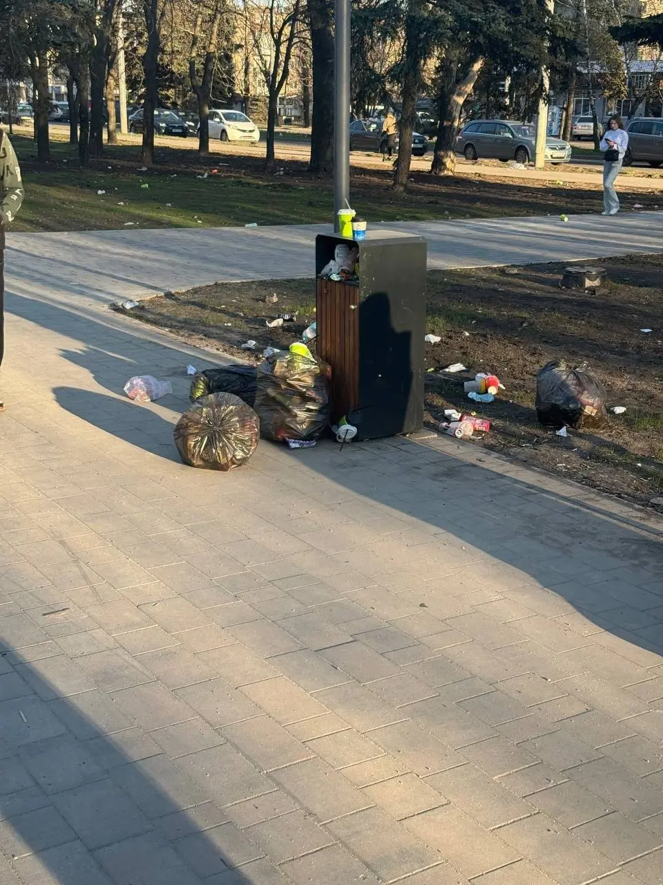 Югорский парк в Макеевке.
В мусоре всё. | Сетка — социальная сеть от hh.ru