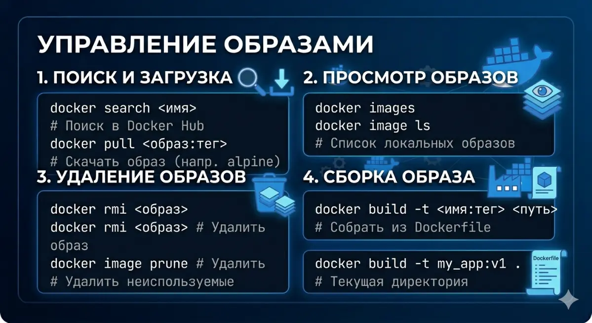 Docker популярные команды | Сетка — социальная сеть от hh.ru