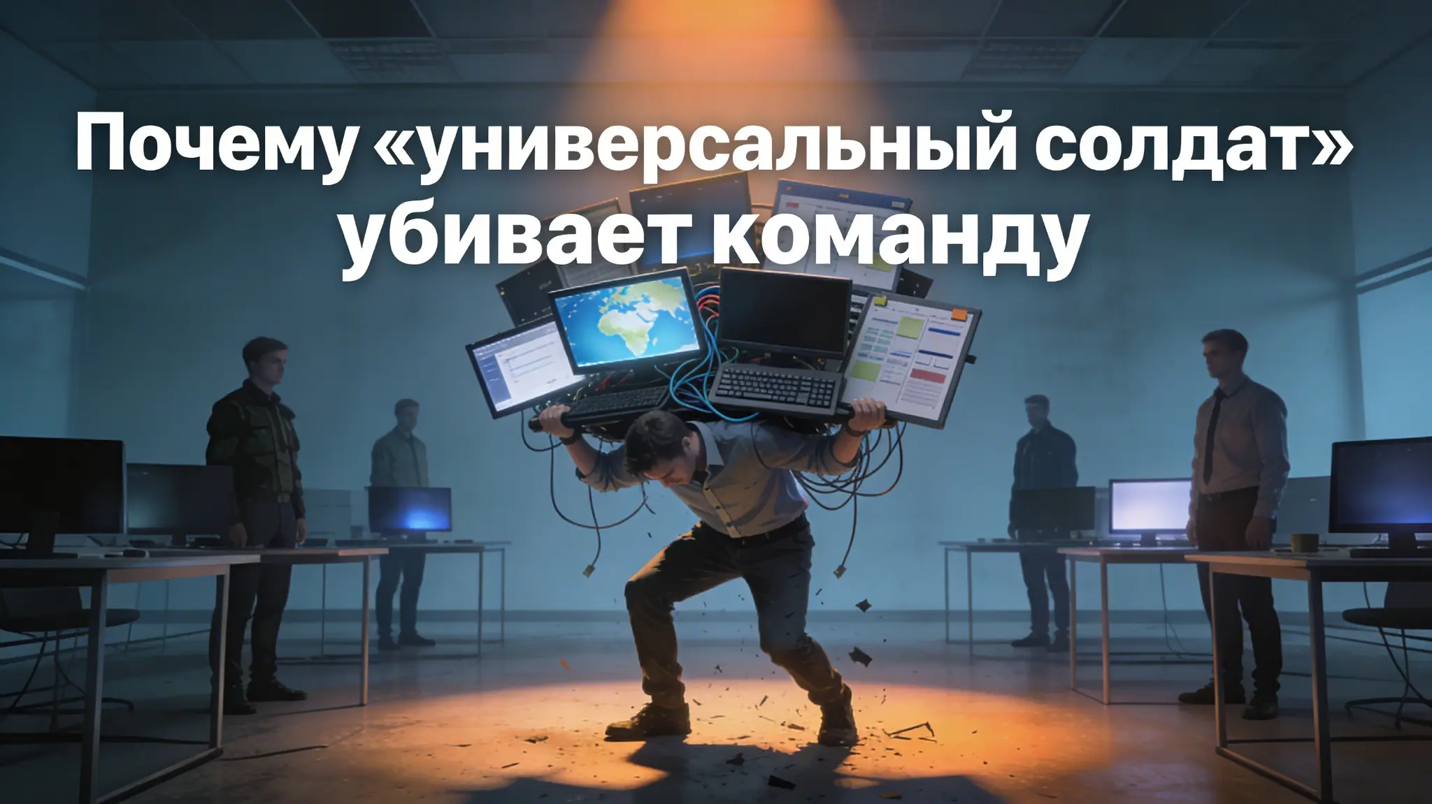 У любого руководителя есть тайная мечта. Найти того самого универсального солдата. Человека, который и сеть поднимет, и скрипт напишет, и с заказчиком поговорит, и документацию допишет | Сетка — социальная сеть от hh.ru
