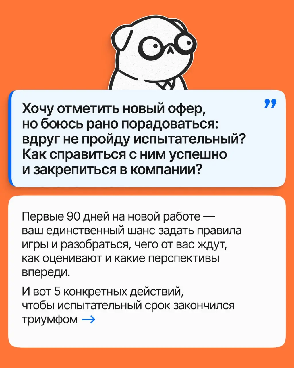 Как начать рост в компании уже на испытательном сроке? | Сетка — социальная сеть от hh.ru