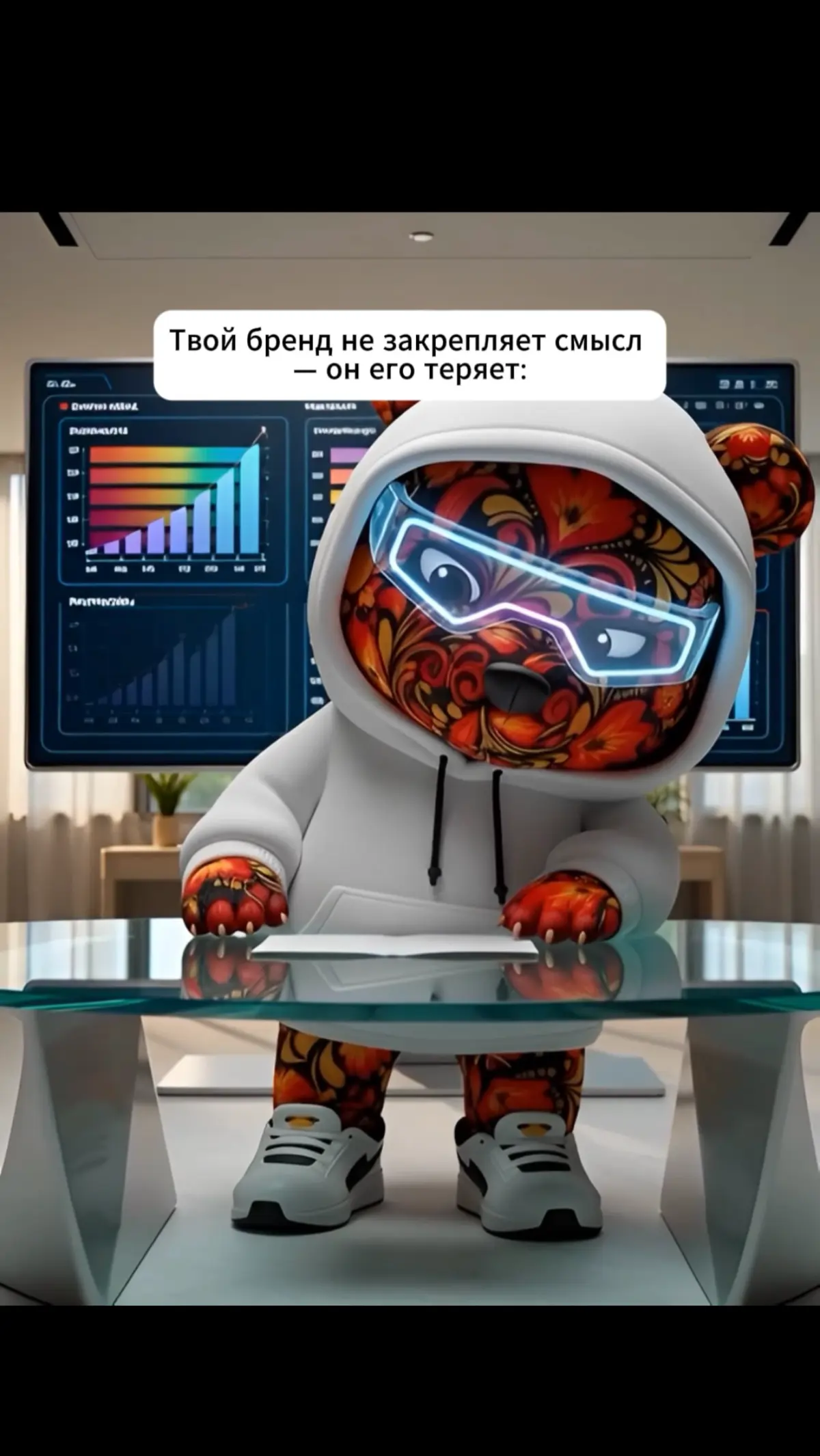 1. Смысл не теряется резко. Он уходит постепенно — через разные формулировки, разные акценты, разные интерпретации. Сегодня бренд говорит одно, завтра — чуть иначе, послезавтра — уже по-другому | Сетка — социальная сеть от hh.ru
