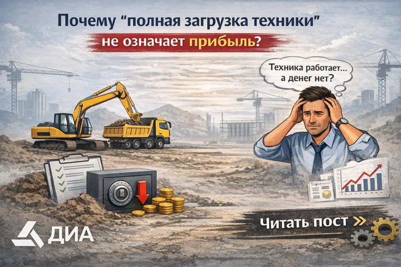👉 Почему “полная загрузка техники” не означает прибыль
Большинство руководителей смотрят на одно: техника занята = всё хорошо.
Но правда в том, что занятость — это не эффективность | Сетка — социальная сеть от hh.ru