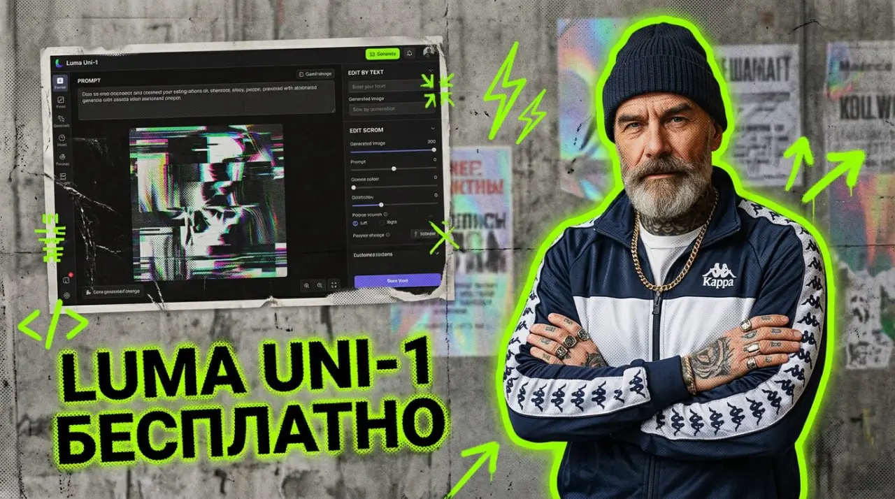 Поковырялся с Uni-1 от Luma, и тут, знаешь, я реально обалдел. 🤖
Штука не просто рисует по промту, а сначала как будто “пережёвывает” запрос через агента | Сетка — социальная сеть от hh.ru