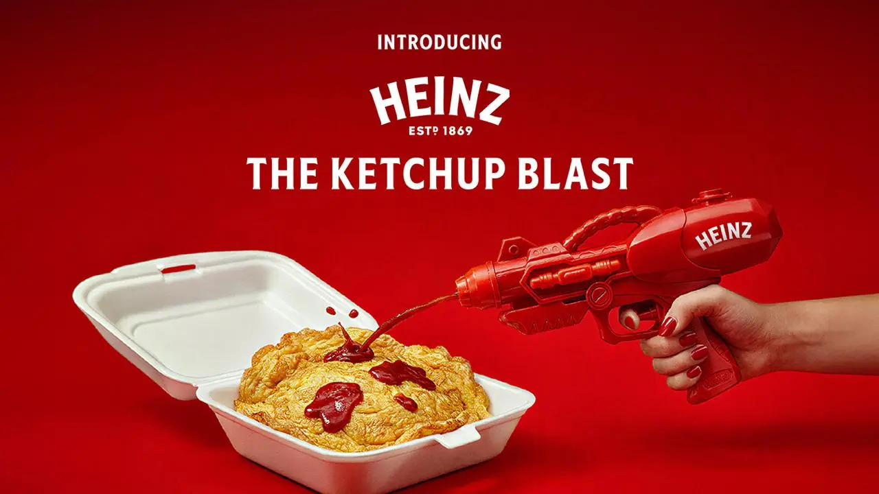 Heinz умеет создавать странные девайсы. В этот раз они переосмыслили водяной пистолет и переделали его в пистолет для распыления кетчупа | Сетка — социальная сеть от hh.ru