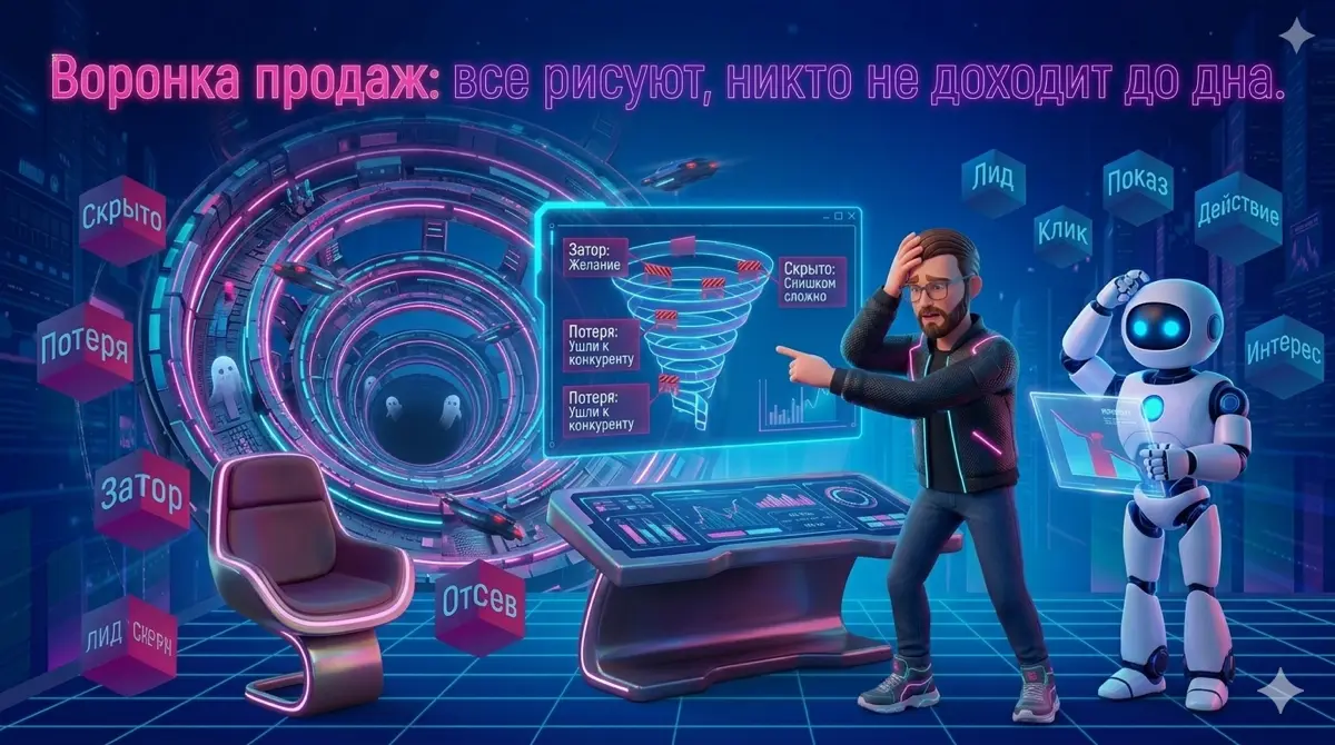 Воронка продаж: все рисуют, никто не доходит до дна 🕳 | Сетка — социальная сеть от hh.ru