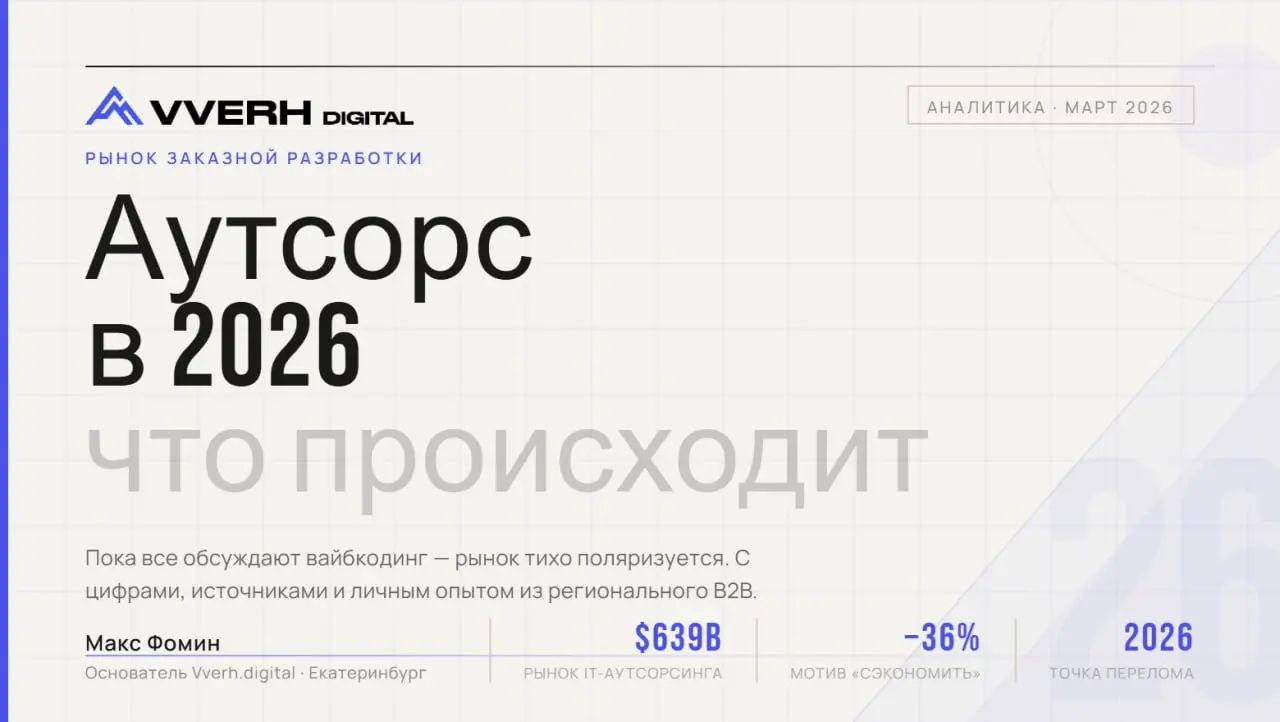 Что будет с рынком Аутсорс разработки в 2026,2027,20... | Сетка — социальная сеть от hh.ru
