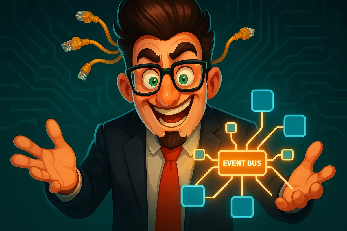 🏗️ Event-Driven Architecture: когда события лучше AP
Когда система маленькая, API-запросы решают почти всё.
Один сервис вызвал другой, получил ответ, пошёл дальше. Прямо, понятно, удобно | Сетка — социальная сеть от hh.ru