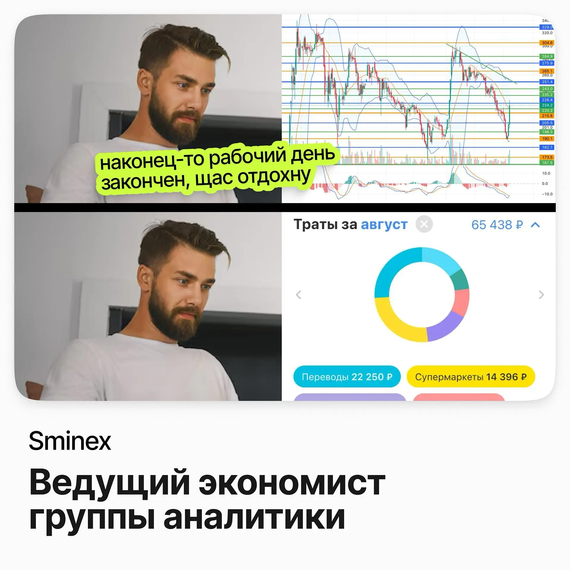 Ведущий экономист группы аналитики / Sminex | Сетка — социальная сеть от hh.ru