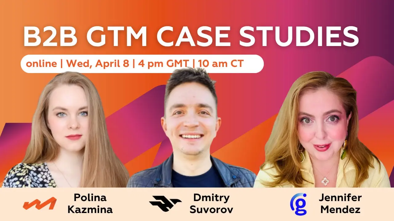 Начинаем трансляцию “B2B Go-to-Market Case Studies”! 🔥
Основные активности и запись будут здесь: https://www.linkedin | Сетка — социальная сеть от hh.ru