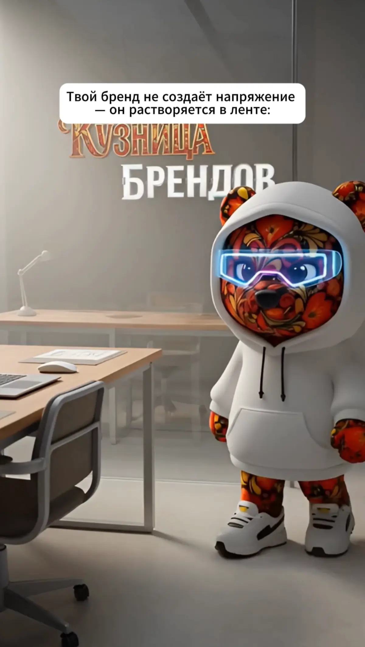 1. Лента перегружена контентом. Каждый день — десятки одинаковых сообщений, похожих визуалов, схожих смыслов. Если в бренде нет внутреннего напряжения, он не выделяется. Его пролистывают, не фиксируя | Сетка — социальная сеть от hh.ru