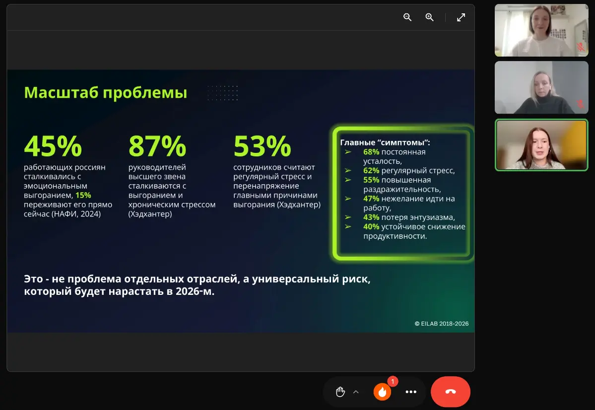 По следам вебинар про стресс | Сетка — социальная сеть от hh.ru