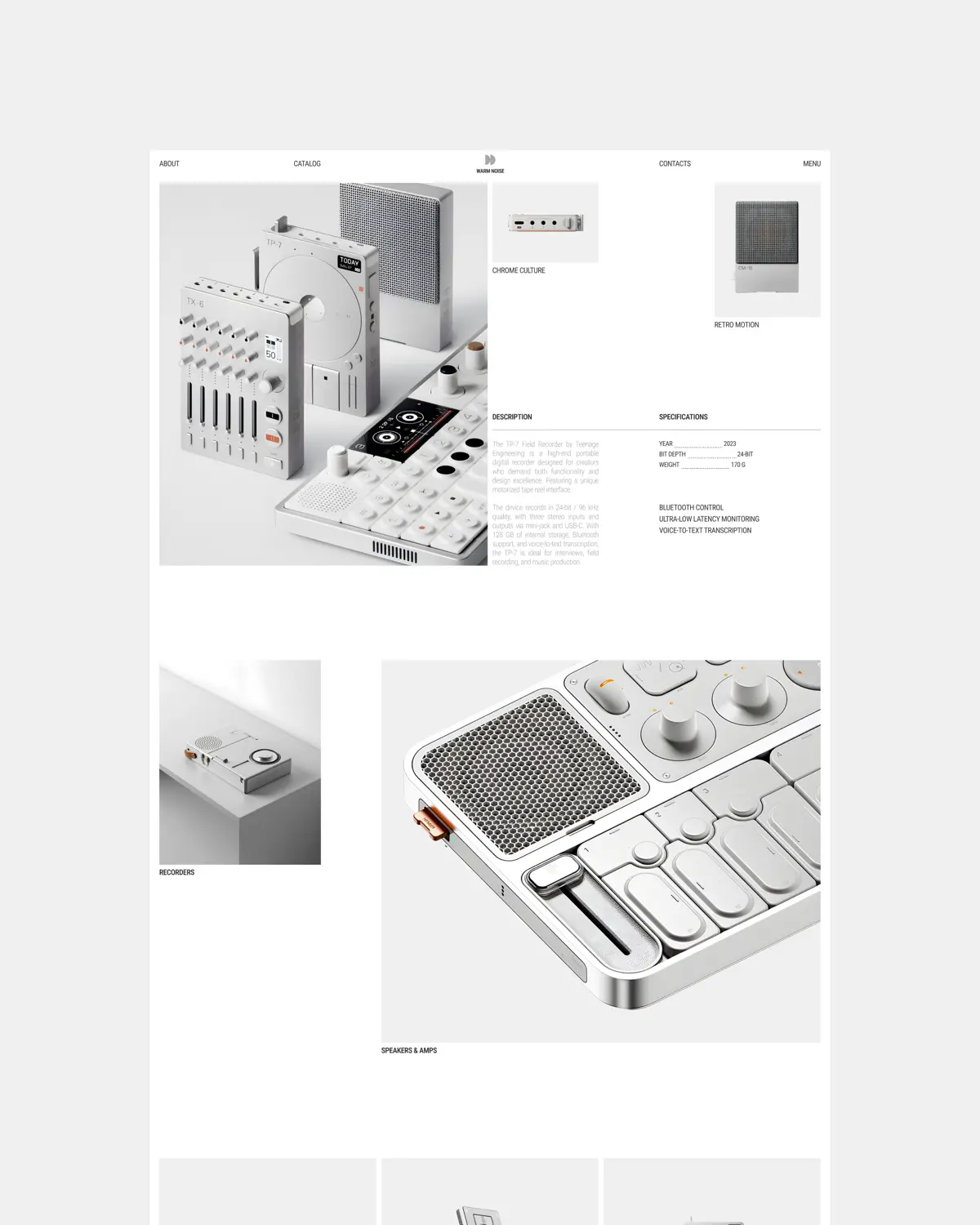 Online store Warm Noise | UX/UI | Website | Сетка — социальная сеть от hh.ru
