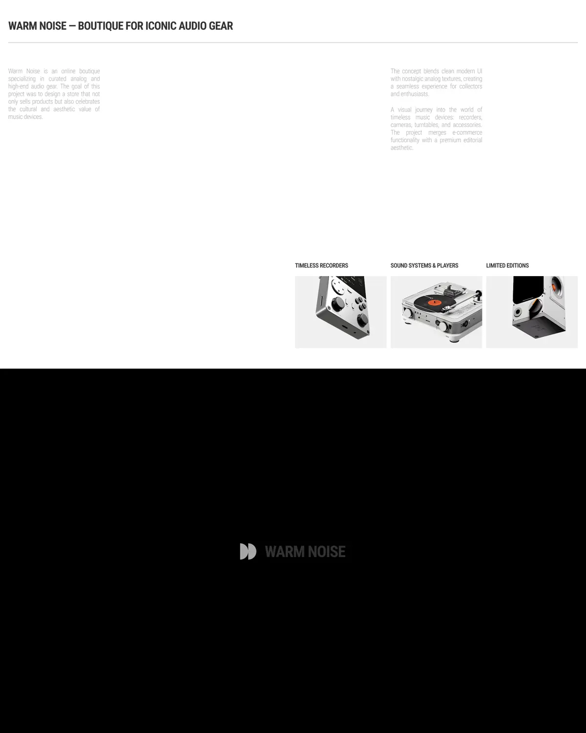 Online store Warm Noise | UX/UI | Website | Сетка — социальная сеть от hh.ru