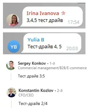 ☹️ 😙☺️😝😝😋
На тест драйв осталось одно место!
Набор заканчивается завтра в 15.30 Мск.
Кто хочет, но еще не написал - успевайте. | Сетка — социальная сеть от hh.ru