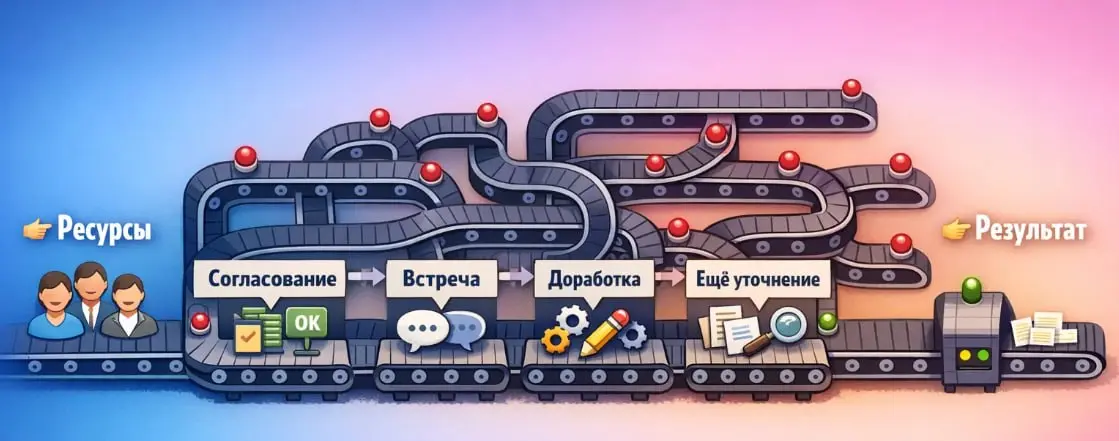Псевдоработа: за что компании платят миллионы
Иногда смотришь на загрузку команды —
и там всё выглядит правильно.
Много задач.
Много встреч.
Много коммуникации.
Люди заняты почти весь день | Сетка — социальная сеть от hh.ru