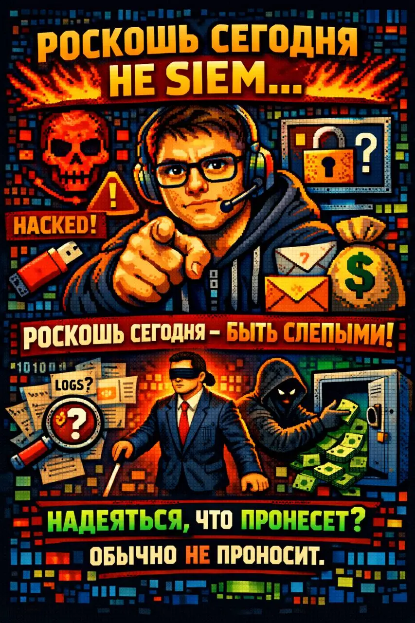 SIEM для среднего бизнеса: базовый минимум или роскошный максимум?
Когда средний бизнес говорит мне «SIEM нам пока рано и нам он пока не нужен», я обычно перевожу так: «мы пока просто не хотим видеть,... | Сетка — социальная сеть от hh.ru