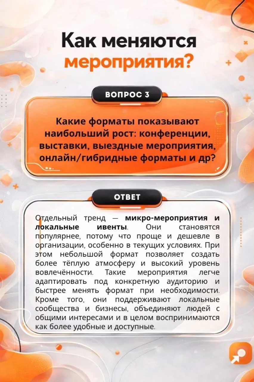 🟧 Евгения Митина в статье Sostav
Руководитель event-отдела Beetl поделилась взглядом на деловые мероприятия и конференции: как меняются форматы, чего ждёт аудитория и почему взаимодействие становится ... | Сетка — социальная сеть от hh.ru