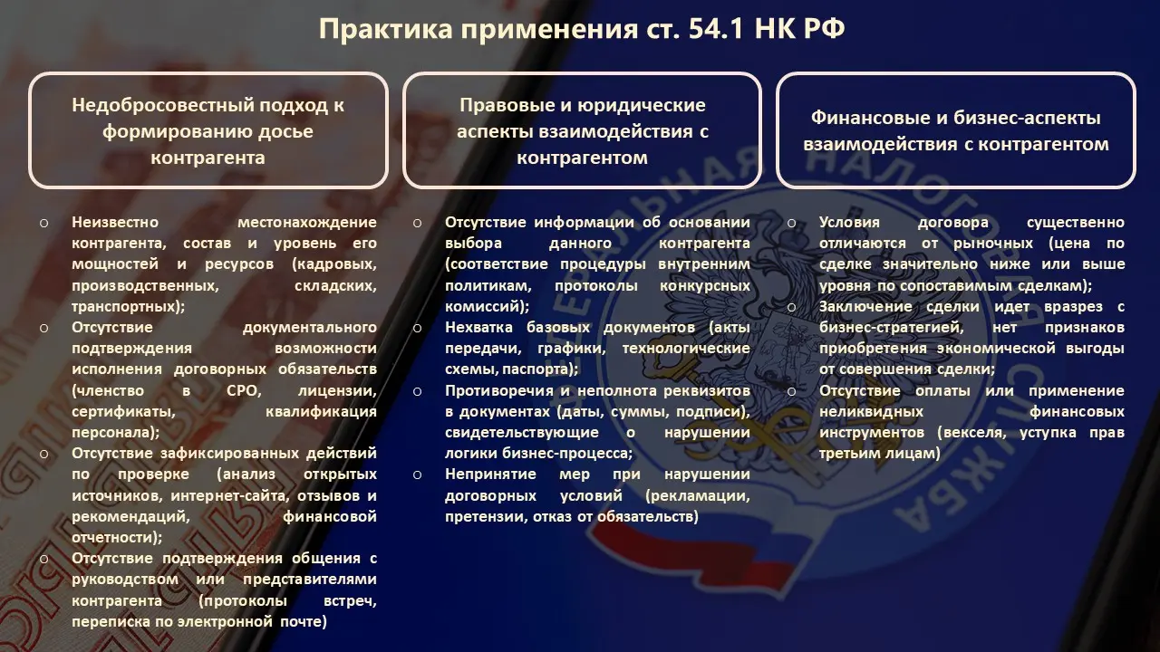 Отсутствие осмотрительности / недобросовестность для ФНС | Сетка — социальная сеть от hh.ru