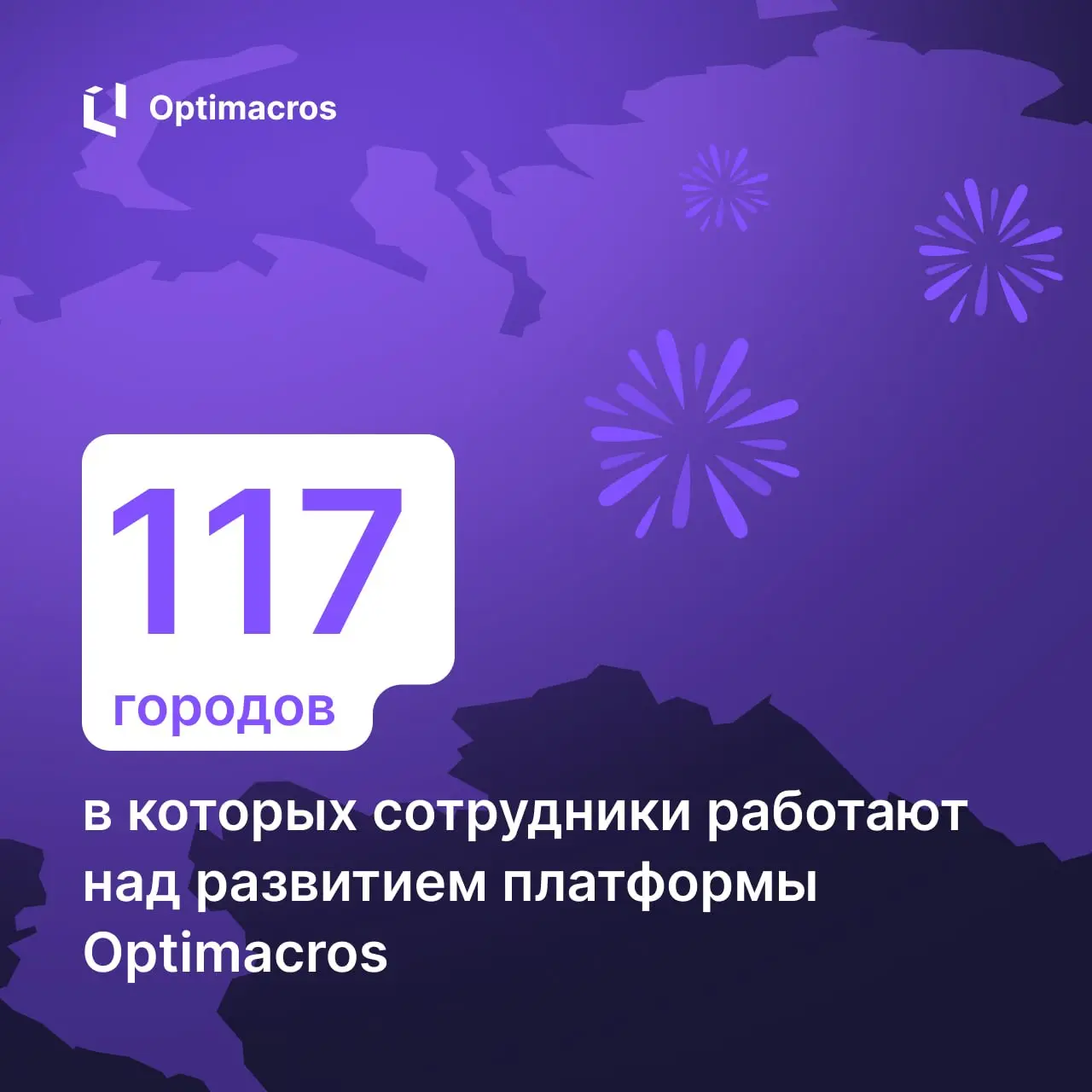 🥳 Optimacros 10 лет!
В этом году отмечаем юбилей: за это время мы прошли путь от стартапа до лидера рынка отечественных систем планирования | Сетка — социальная сеть от hh.ru